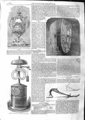 Original Old Antique Print 1859 Westminster Clock Trotman Anchor Kerry Hospital