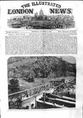 Original Old Antique Print 1859 Glasgow Waterworks Queen Outlet Loch Katrine