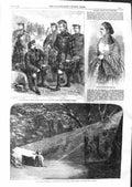 Original Old Antique Print 1859 Dinorah Opera Covent Garden Edinburgh Vol 19th