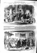 Original Old Antique Print 1859 Clerical Jig Sugar Godown Warehouse Victorian