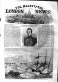 Old Antique Print 1859 Earl Waldegrave Great Yarmouth Pier Schooner Ship 19th