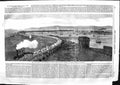Original Old Antique Print 1859 Great Eastern Ship Holyhead Harbour Southampton