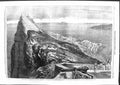 Antique Print *3768 1859 Rock Gibraltar Point D'Europe Signal House Tangier