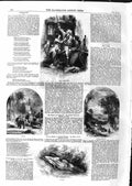 Original Old Antique Print 1859 India Elephants Zillah South America W Victorian