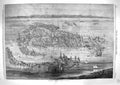 Original Old Antique Print 1859 Birdseye View Venice Italy Ships Harbour Bu 19th