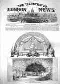 Original Old Antique Print 1859 Christmas Pantomimes Olympic Princess Theatre