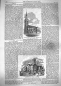 Old Antique Print 1859 All Souls Church Halifax Highbury New Park College 19th