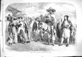 Old Antique Print 1860 Types Population People North Africa Horse Camel 19th