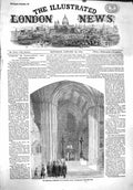 Original Old Antique Print 1860 Entrance Stephen'S Hall Westminster London 19th