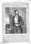 Original Old Antique Print 1860 Portrait Lord Londesborough Jam 19th