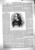 Original Old Antique Print 1860 Portrait Henri Litolff German Composer Pianist