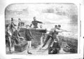 Old Antique Print 1860 Volunteer Artillery Corps Gun Practice Hythe War 19th