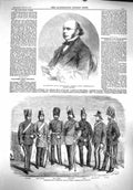 Original Old Antique Print 1860 Alexander Russel Scotsman Siers Montreal Canada