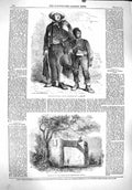 Original Old Antique Print 1860 Savoyards Paris Cromlech Tonga-Taboo Friendly