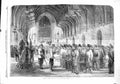 Old Antique Print *3774 1860 Rifle Corps Practice Westminster Hall London
