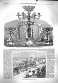 Original Old Antique Print 1860 Ewings Westminster Bank Palace Southwark London