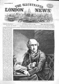Original Old Antique Print 1860 Portrait David Garrick National Gallery 19th