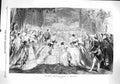 Original Old Antique Print 1860 Ceremony Presentation Queen'S Drawing Room 19th