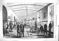 Original Old Antique Print 1860 Royal Hospital Bethlehem Gallery Men F Victorian