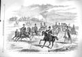 Original Old Antique Print 1860 Volunteer Horse Artillery Company London Siers