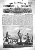 Original Old Antique Print 1860 Cathedral Palermo Sicil 19th Century