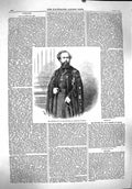 Original Old Antique Print 1860 Portrait Mr Bowyer M.P. Costume Knight Malta