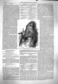 Original Old Antique Print 1860 Portrait Armado Armed Hector Pageant Worthies