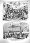 Original Old Antique Print 1860 Sicily Prisoners Gaoler Palermo Washington 19th