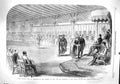Original Old Antique Print 1860 Durbar Peshawur Viceroy India Hill Tribes Clyde