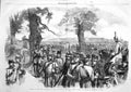 Original Old Antique Print 1860 Rifle Corps Hyde Park London Siers Fine Art