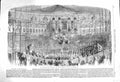 Original Old Antique Print 1860 Orpheonist Festival Crystal Palace London Music