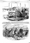 Original Old Antique Print 1860 Rifle Shooting Match Wimbledon Hyde Park 19th