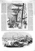 Old Antique Print 1860 Ship H.M.S. Lynx Livingstone Kongone River Zambesi 19th