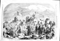 Original Old Antique Print 1860 Revolution Sicily Fort Castellamare Palermo