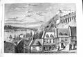Old Antique Print 1860 Prince Wales Canada Citadel Quebec Prescott Gate 19th