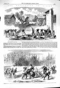 Original Old Antique Print 1860 Revolution Sicily Garibaldi Neapolitans 19th