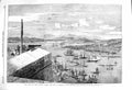 Original Old Antique Print 1860 Isle Orleans King'S Bastion Quebec Canada Ships