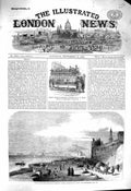 Old Antique Print 1860 Naples Castel Del Carmine Railway Carriage Train 19th
