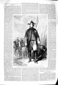 Original Old Antique Print 1860 Portrait Marshal Canrobert War Uniform 19th