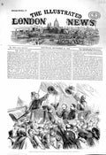 Original Old Antique Print 1860 Garibaldi Entry Naples Strada Di Toled Victorian