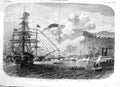 Old Antique Print 1860 Prince Wales Ship Victoria Albert Quebec Canada 19th