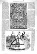 Original Old Antique Print 1860 Book Cover Martin'S Ceramic Paper Mache Fashion