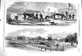 Original Old Antique Print 1860 Calcutta Dunkin Bustee Bourbonnais Faro Siers