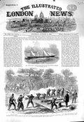 Original Old Antique Print 1860 Fairy Queen Ship Garibaldi Naples Capua Wortley