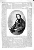 Old Antique Print 1860 Portrait Herbert Ingram Member Parliament Watkins 19th
