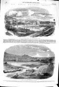 Old Antique Print 1860 Bahia Railway Brazil Paripe Valley Station Train 19th