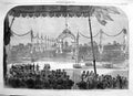 Old Antique Print 1860 Prince Wales Inhabitants Toronto Canada Reception 19th