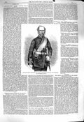 Original Old Antique Print 1860 Portrait Duke Richmond Maull Polyblank 19th