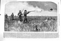 Old Antique Print 1860 Royal Highness Prince Wales Shooting Prairies Bird 19th