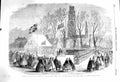 Old Antique Print 1860 Silver Trumpet Bugle Rifle Corps Boston Artillery 19th